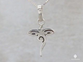 PA642 Pendentif Argent Massif Yeux de Bouddha