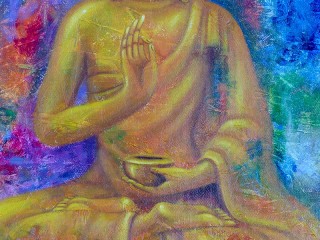 PNT30 Peinture Tibétaine Bouddha 