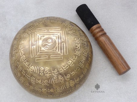 BC108 Bol Chantant Tibétain Mantra Noeud Sans Fin
