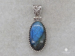 PA593 Pendentif Argent Massif Labradorite