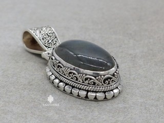 PA643 Pendentif Argent Massif Labradorite