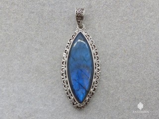 PA647 Pendentif Argent Massif Labradorite