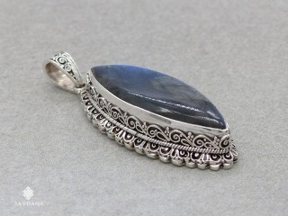 PA647 Pendentif Argent Massif Labradorite