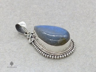 PA648 Pendentif Argent Massif Labradorite