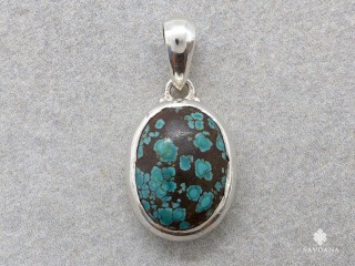 PA650 Pendentif Argent Massif Turquoise