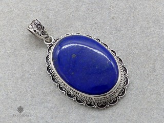 PA656 Pendentif Argent Massif Lapis Lazuli
