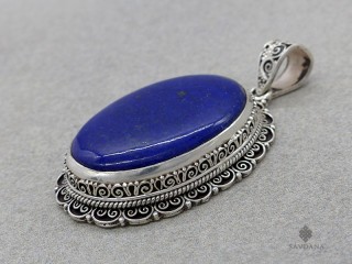PA656 Pendentif Argent Massif Lapis Lazuli