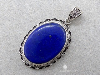 PA656 Pendentif Argent Massif Lapis Lazuli