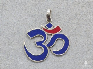 PA652 Pendentif Argent Massif Om