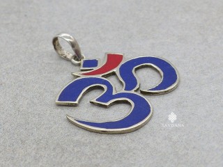 PA652 Pendentif Argent Massif Om