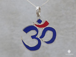 PA652 Pendentif Argent Massif Om