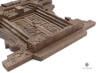 Div96 Porte Népalaise Traditionnelle Astamangala
