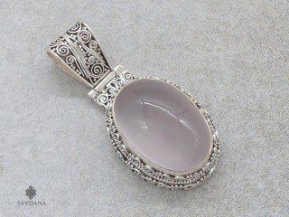 PA610 Pendentif Argent Massif Quartz