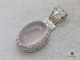 PA610 Pendentif Argent Massif Quartz