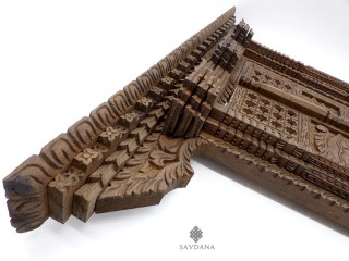 Div100 Porte Népalaise Traditionnelle Yeux de Bouddha