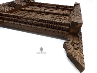 Div100 Porte Népalaise Traditionnelle Yeux de Bouddha