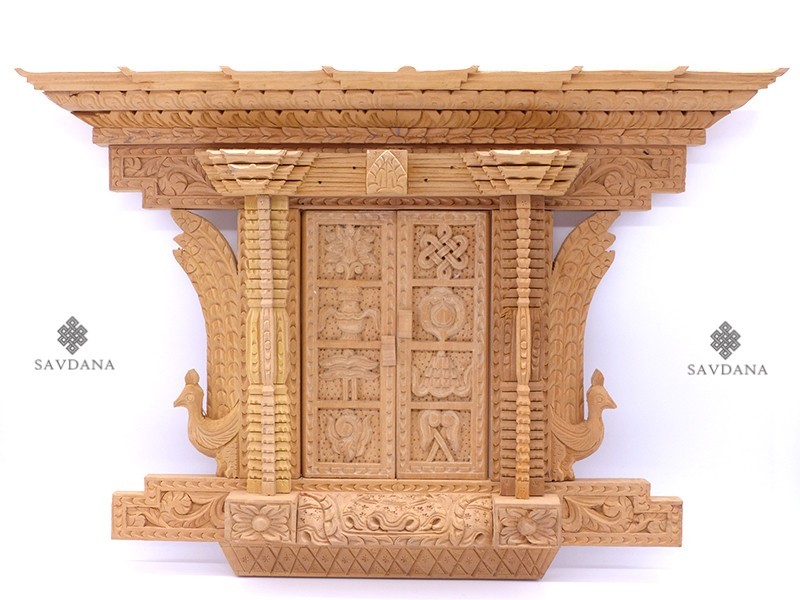 Div101 Porte Népalaise Traditionnelle Astamangala