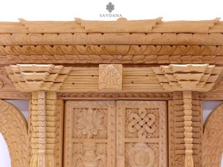 Div101 Porte Népalaise Traditionnelle Astamangala