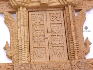 Div101 Porte Népalaise Traditionnelle Astamangala