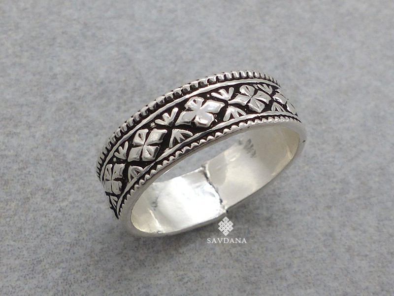 BA592 Bague Argent Massif. Taille 57