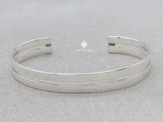 BrA111 Bracelet Tibétain Argent Massif