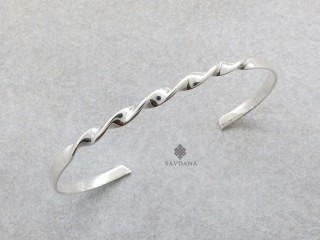 BrA127 Bracelet Tibétain Argent Massif