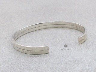 BrA132 Bracelet Tibétain Argent Massif