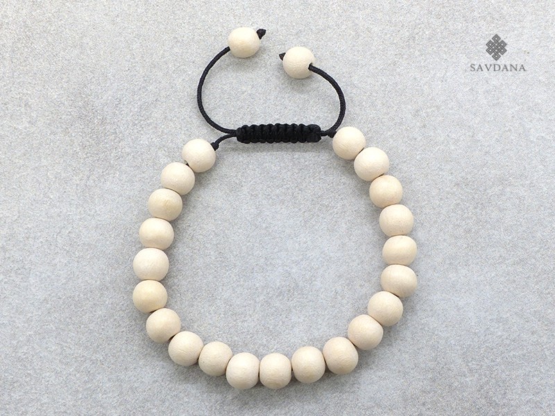 BrMala391 Bracelet Mala de Prières Tibétain Bois