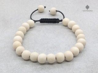 BrMala391 Bracelet Mala de Prières Tibétain Bois