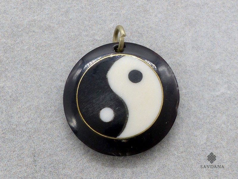 P119 Pendentif Tibétain Yin Yang
