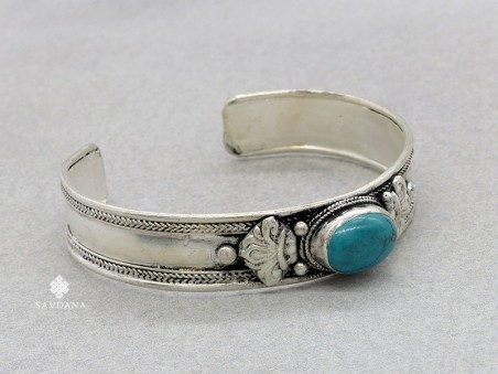 BrD238 Bracelet Tibétain Turquoise