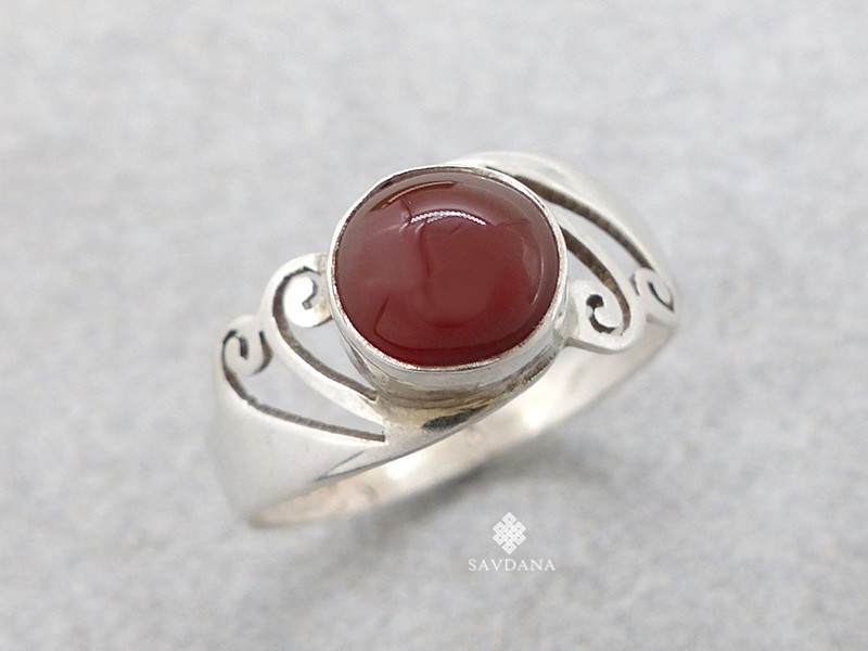 BA607 Bague Argent Massif Onyx. Taille 56