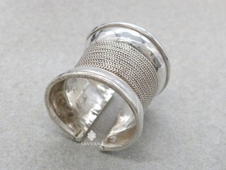 BA272 Bague Tibétaine Argent Massif