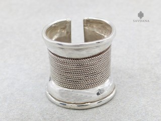 BA272 Bague Tibétaine Argent Massif