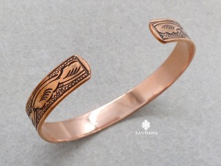 BrD430 Bracelet Tibétain Cuivre Mantra