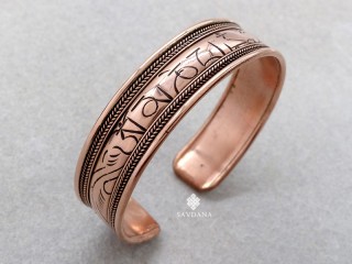 BrD434 Bracelet Tibétain Cuivre Mantra