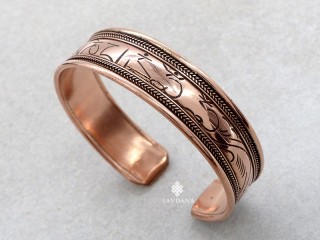 BrD434 Bracelet Tibétain Cuivre Mantra