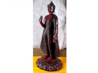 St19 Statue Bouddha, Astamangala, Signes Auspicieux du bouddhisme