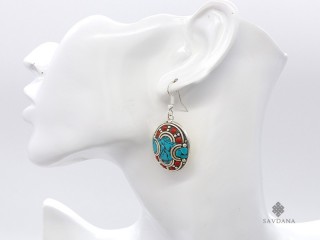 BdOD77 Boucles d’Oreille Tibétaines