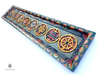 Div75. Panneau Astamangala Signes Auspicieux