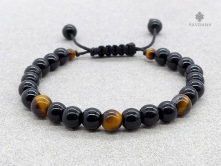 BrMalaEnfant10 Bracelet Mala Onyx Oeil de Tigre