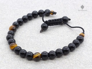 BrMalaEnfant10 Bracelet Mala Onyx Oeil de Tigre
