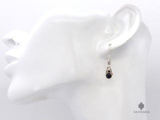 BdOA250 Boucles d'Oreille Argent Massif Onyx