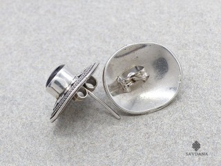BdOA256 Boucles d'Oreille Argent Massif Onyx