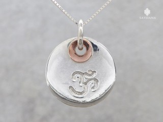 PA188 Pendentif Argent Massif Om