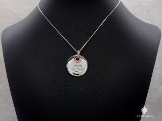 PA188 Pendentif Argent Massif Om