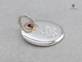 PA188 Pendentif Argent Massif Om