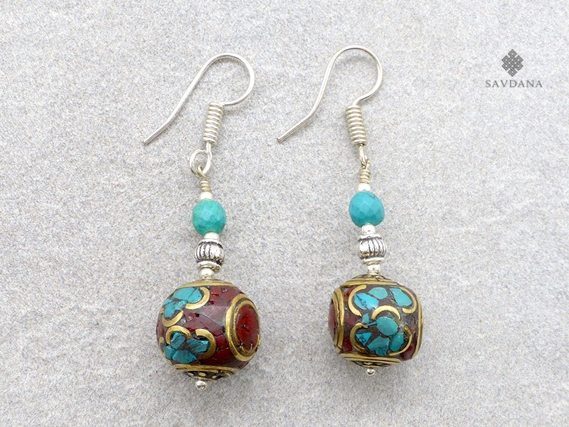 BdOD46 Boucles d’Oreille Tibétaines