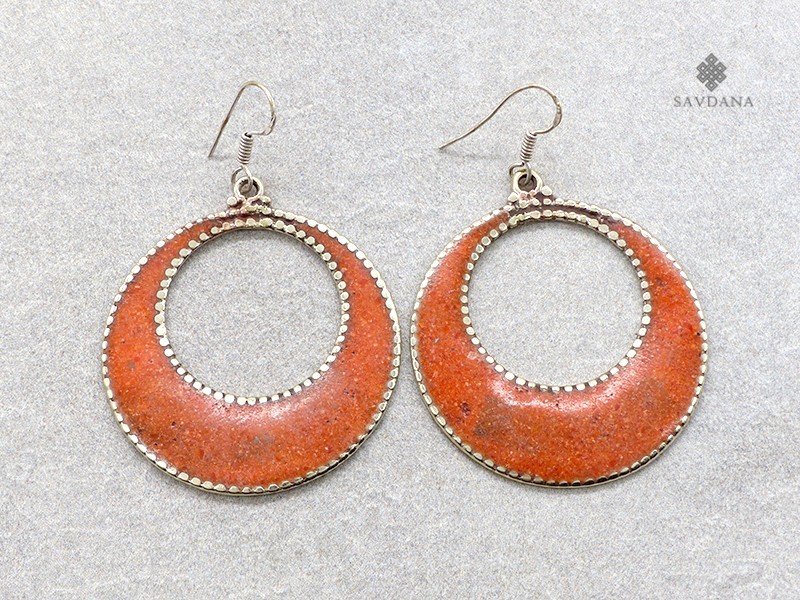 BdOD87 Boucles d’Oreille Tibétaines