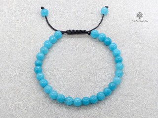 BrMala451 Bracelet Mala de Prières Tibétain Agate